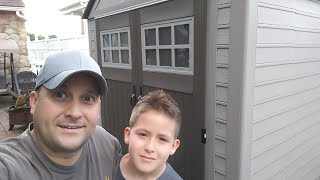 BUILDING 7X7 "RUBBERMAID SHED" FROM HOME-DEPOT.