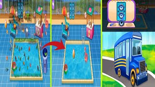 Party Pool Cleaning Gameplay ✨🧹 | Bus Cleanup Game | WA Games #bus #cleaninggame #poolparty #gaming  screenshot 5