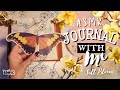 Asmr vintage butterfly diary scrapbooking aesthetic journal page collage  journaling ideas