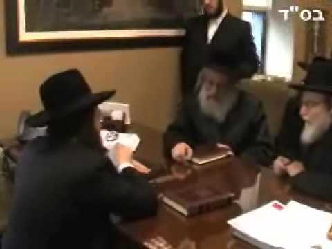 פגישה בן כבוד הרב פינטו לרב אשר כץ מחבר ספר שמן ראש)