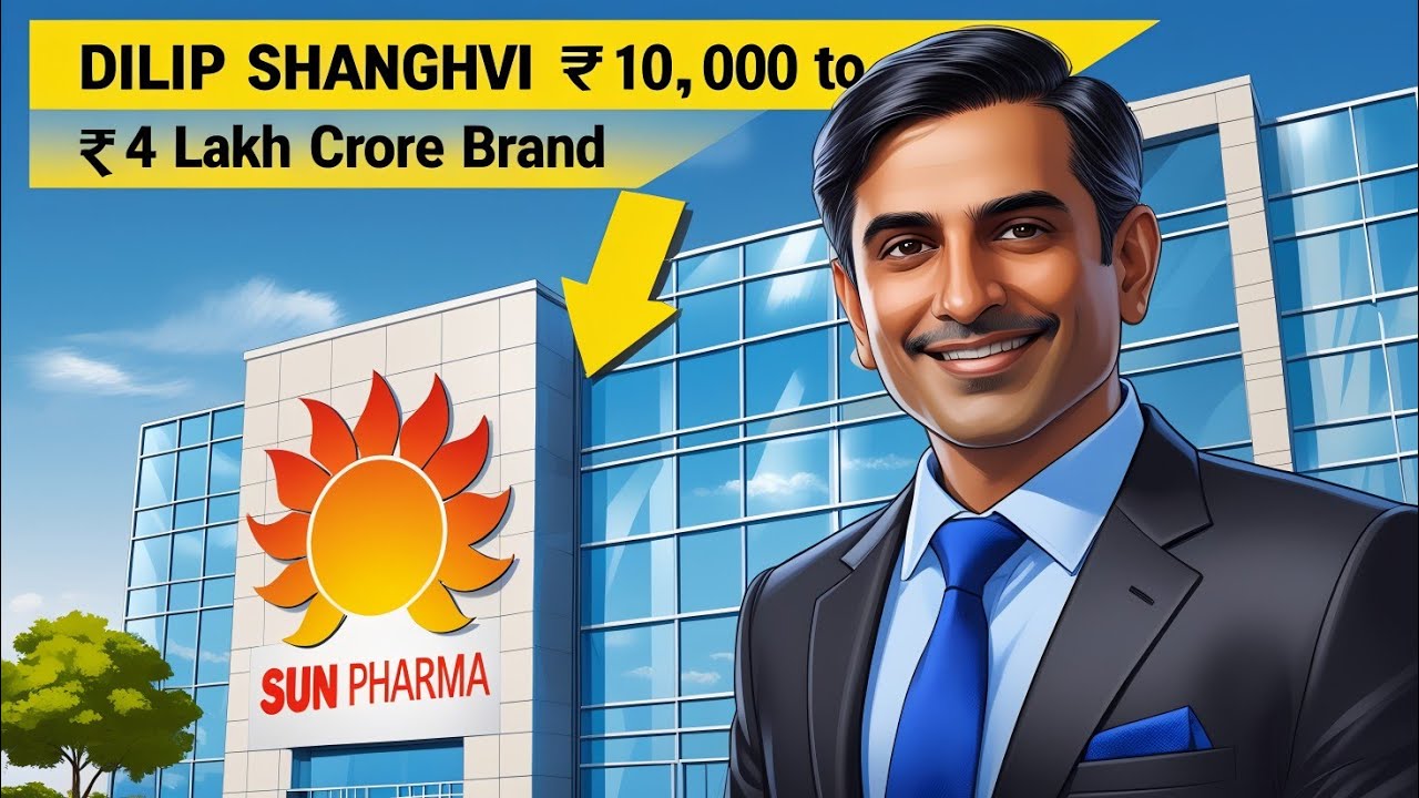 Sun Pharma Success story । Dilip Shanghvi Biography ।  ₹10,000 to ₹4 Lakh Crore 
