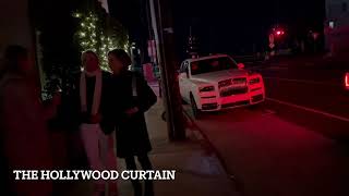 Singer Michael Bolton grabs dinner at Giorgio Baldi with a female companion in Santa Monica!