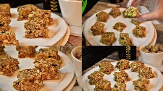 حلى التمر والشوفان من غير فرن 🌹 من حلويات العيد المميزه Date sweets with oats and nuts