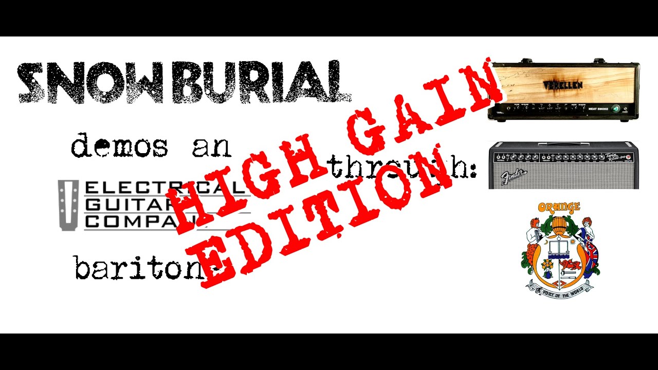 EGC Baritone Demo - High Gain