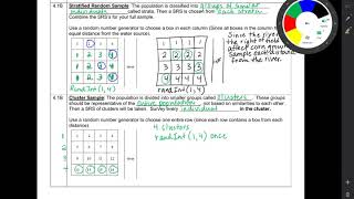 4.1B-4.1C More Sampling Methods and Sampling and Non-Sampling Errors