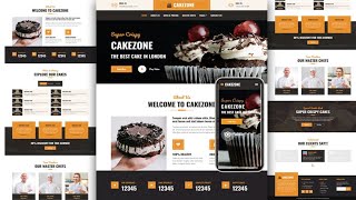 How To Make Cake  Selling Website | Multiple Pages  -  using HTML CSS & JavaScript