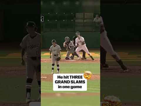 TYCE ARMSTRONG 🔥 The second player since 1957 to hit three grand slams in a D-I game