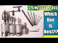 Drilling Comparison Of 775 Vs.555 Vs.365, 12 volt test Drill chuck