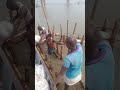 making cofferdam by bamboo piling
