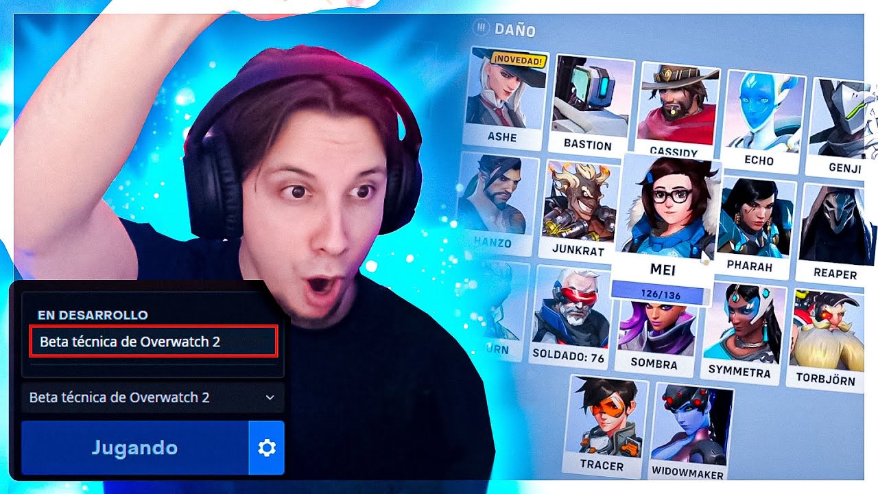 (REACCION) MIS PRIMEROS MINUTOS EN LA BETA DE OW2