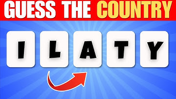 Guess the Country by its Scrambled Name ✏️🌍Country Quiz