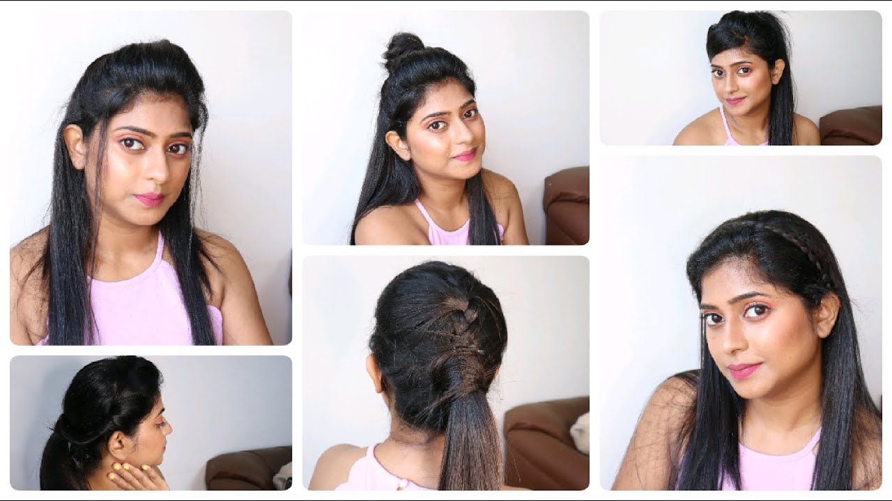 6 Everyday Hairstyles For Zoom Call, Work, Office | Rashmi Ghag - YouTube