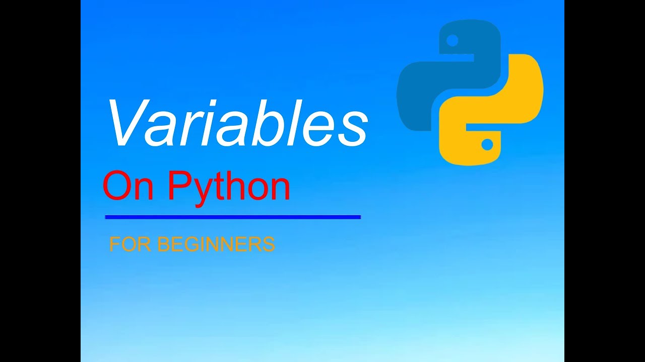 Variables in Python - YouTube