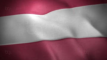 Austria Flag - Realistic - Waving Flag - Full HD - 1080 - Seamless Loop