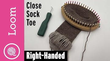 How to Close Toe Up Socks on the Loom | Close Kitchener Cast on