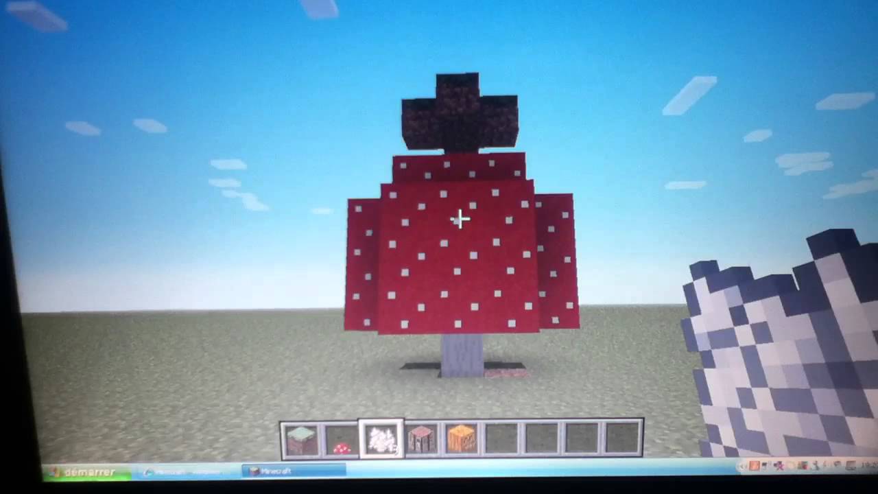 Tuto 2 comment faire un champignon géant sur minecraft - YouTube