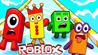 Numberblocks Play Slide Down A Hill in Roblox