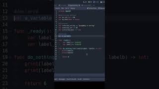 Creating variables in Godot a few different ways.