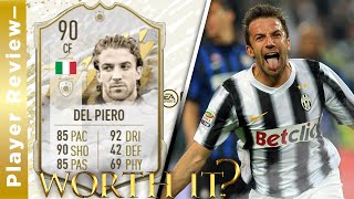 STUNNING! 90 Rated Middle Icon DEL PIERO Player Review! FIFA 22