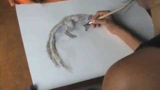 The Squirrel - Khwan Barton, Wildlife Artist, Thailand by KhwanBarton 669 views 12 years ago 1 minute, 10 seconds