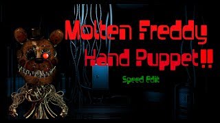 (Speed Edit) MoltenFreddy hand puppet!!