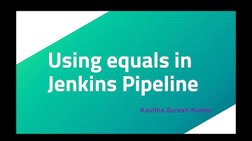 Using equals in Jenkins Pipeline