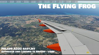 [P3Dv5] FSLabs A320 - easyJet Europe - approaching Rhodes - LGRP