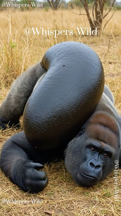 Rare Wildlife Moment Giant Snail Removed from Gorilla in Savannah #wildliferescue #animalrescue