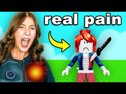 Fooling My Sister With REAL LIFE PAIN in Roblox