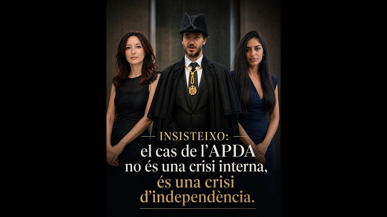 Insisteixo: l’APDA no hauria d’estar sotmesa, hauria d’estar blindada