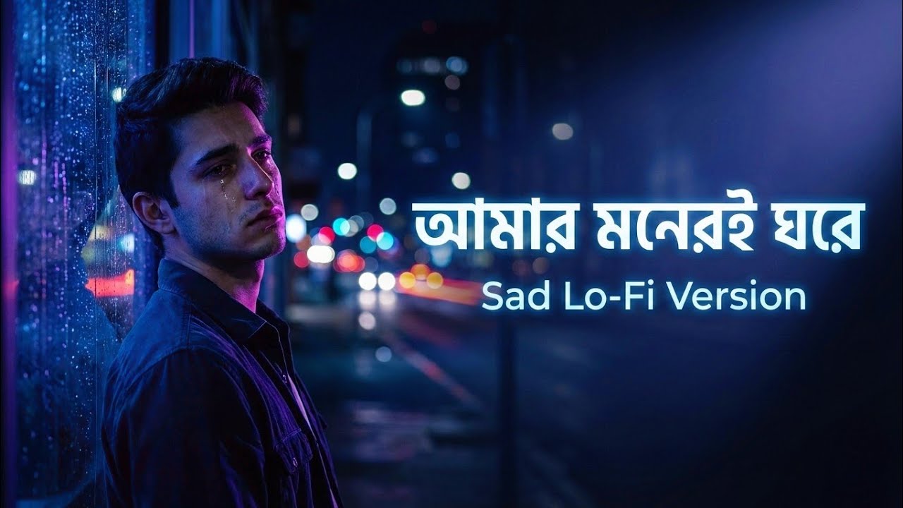 আমার মনেরই ঘরে – Sad Lo-Fi Version | Emotional Bangla Song | Slowed & Reverb