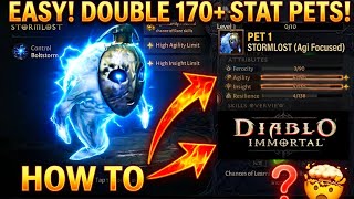 This Secret Method Gets DOUBLE 170+ STAT PETS : Diablo Immortal