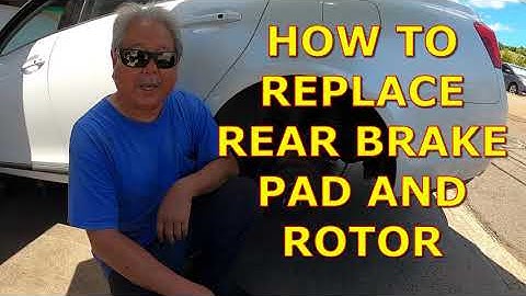 2007 LEXUS GS 350 PART 2 HOW TO REPLACE REAR PAD AND ROTOR