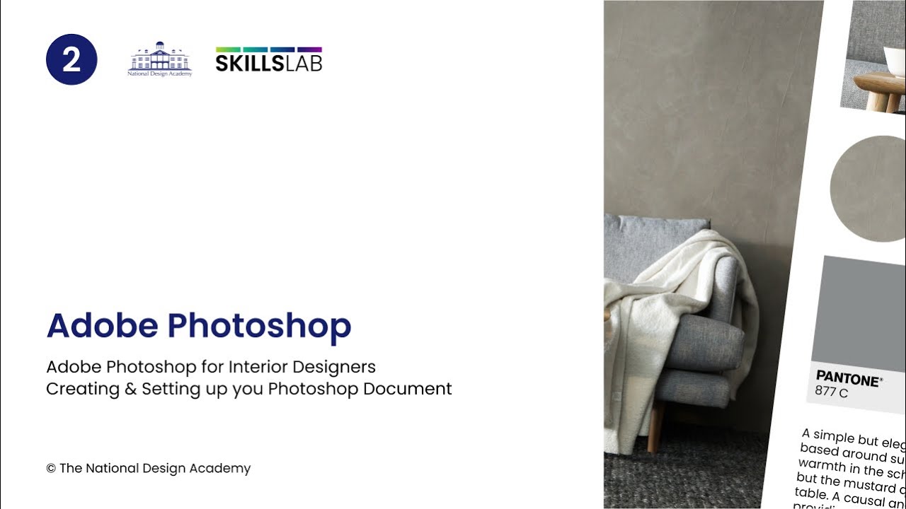 Photoshop for Interior Design - Beginners - EP2: Creating & Setting up ...