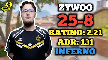 CS2 POV | ZYWOO (25-8) FACEIT RANKED (INFERNO) | VOICE COMMS