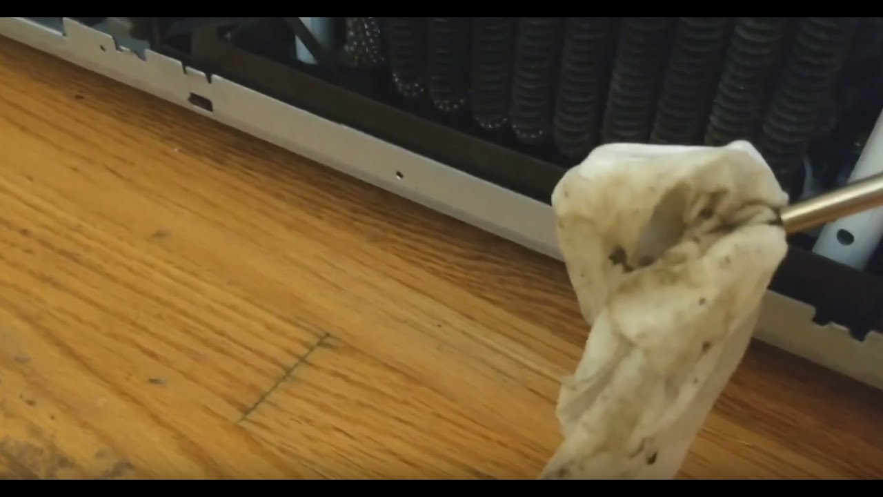 Clean drip tray on Samsung fridge - YouTube