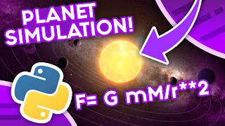 Planet Simulation In Python  Tutorial