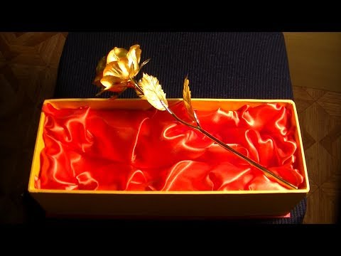 Золотая роза. Подарок на 8 марта