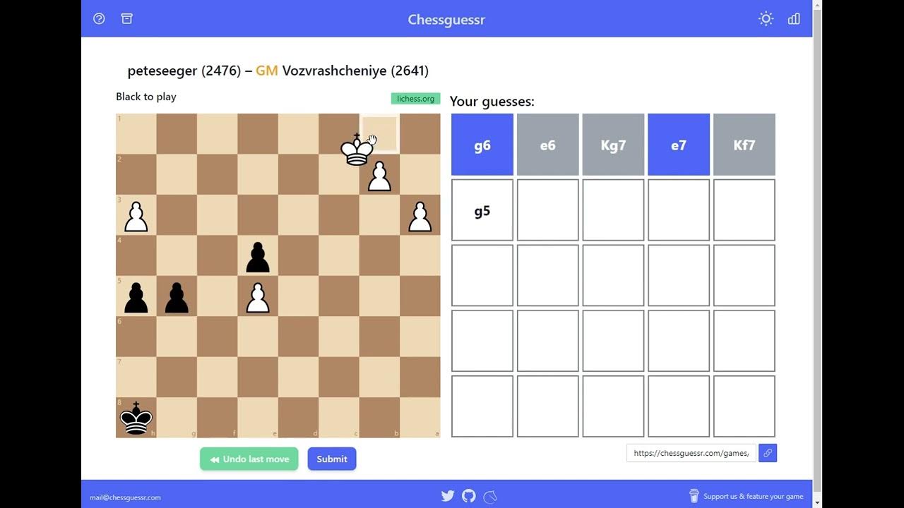 Chessguessr – Wordle for Chess Games