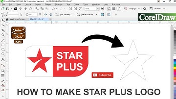 Corel Draw Star Plus Logo DesignIn coreldraw 2020.