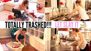 After Dark Clean With Me | Cleaning Motivation Huge Disaster Myka Stauffer