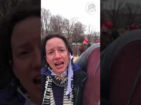 Trump Rioter "Elizabeth" Cries After Being Maced By Police After Storming US Capitol In "Revolution"
