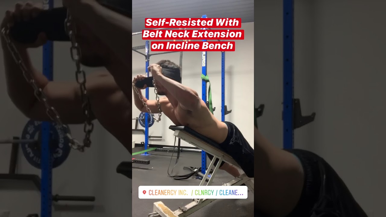 Incline Bench Neck Extension Self Resisted YouTube