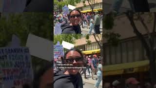 'No Kings' protesters dance in San Francisco