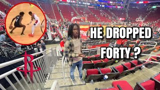 HOUSTON ROCKETS VLOG 🚀 HE DROPPED 40  🙀