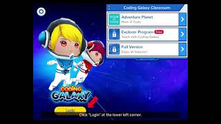 Coding Galaxy - Self-help Video (1): Login and Settings screenshot 2