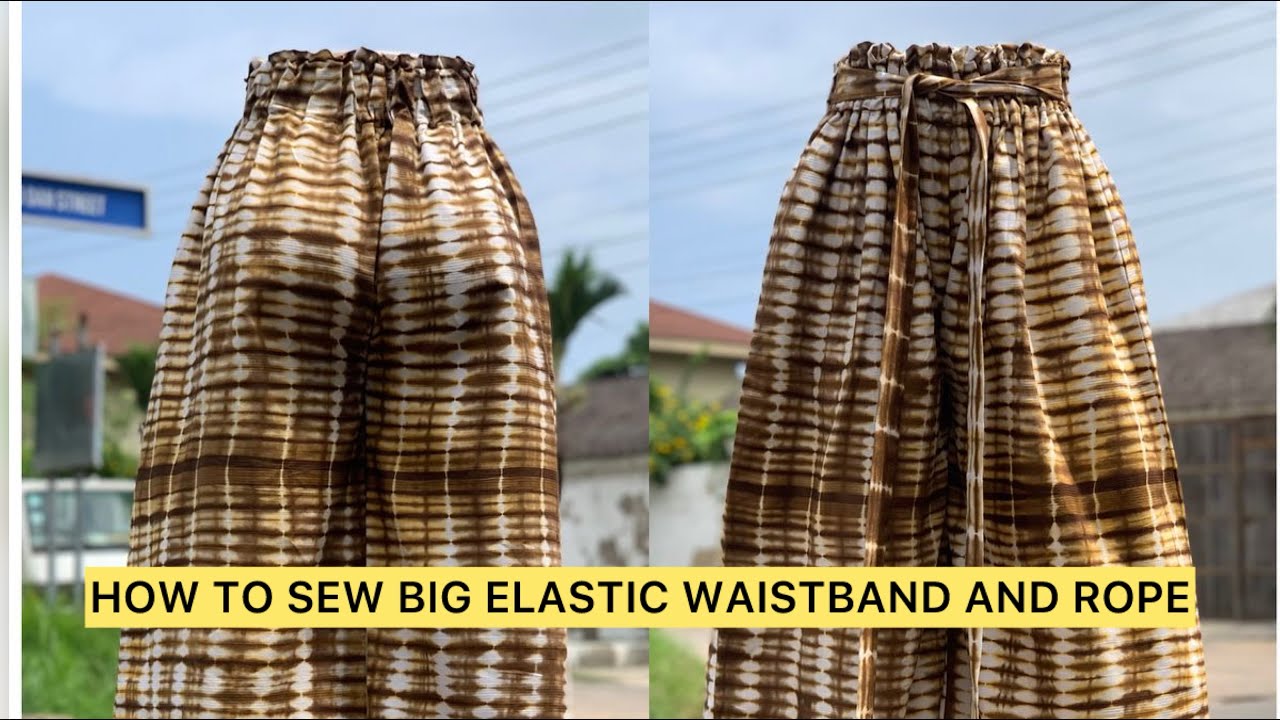 How To Fix Big Elastic Waistband With Rope//Well detailed and Beginners ...