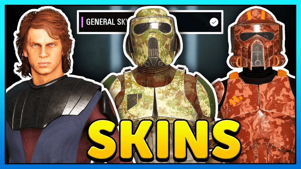 General Skywalker + New Clone Skins Gameplay - Star Wars Battlefront 2 ...