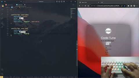 Asmr Programming | Glass Portfolio Card Design | No Talking |
