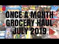 🛒SUPER MEGA ONCE A MONTH GROCERY HAUL JULY 2019 | WE BOUGHT ANOTHER FREEZER? SPENT $710 SAVED $155